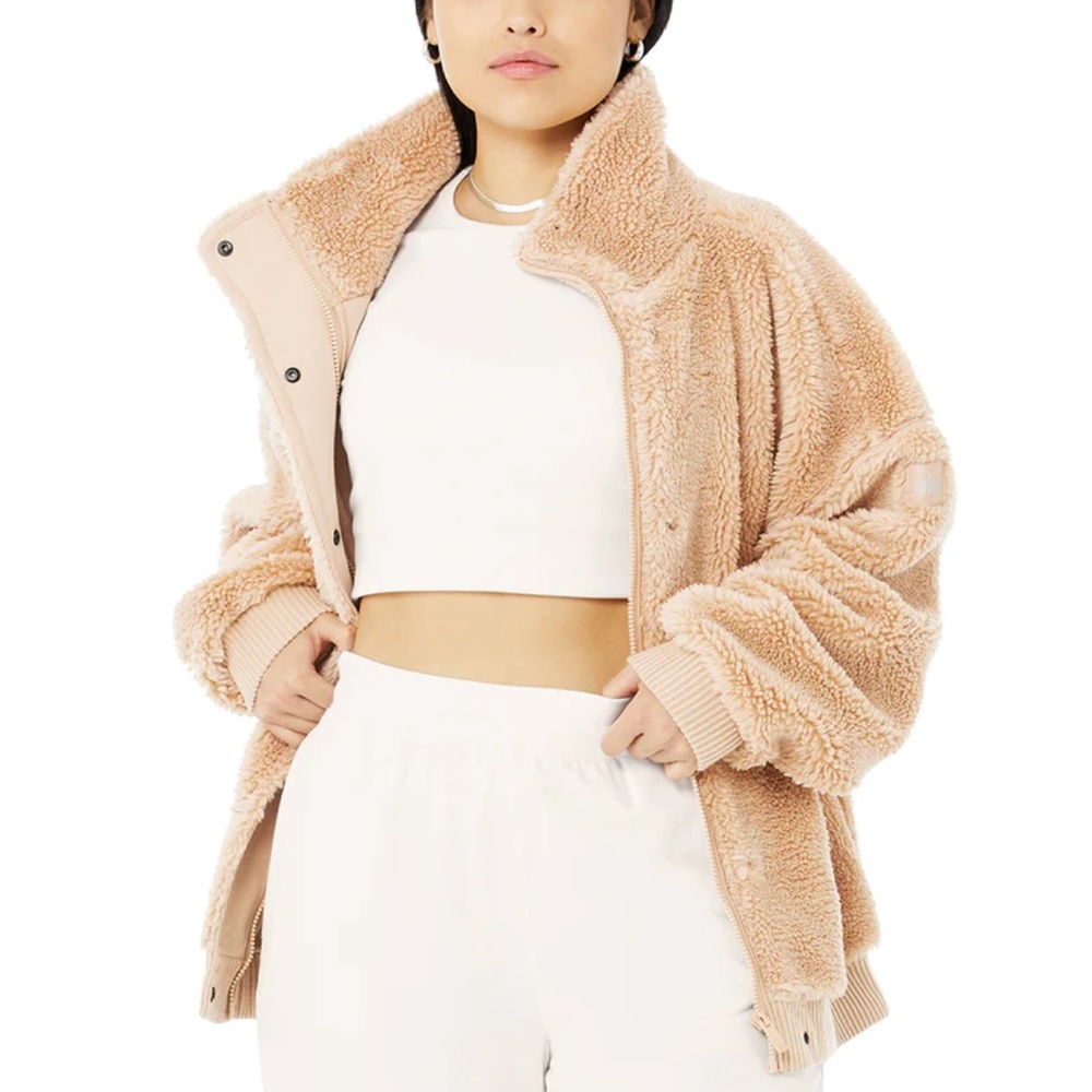 Sherpa Varsity Jacket BNWOT